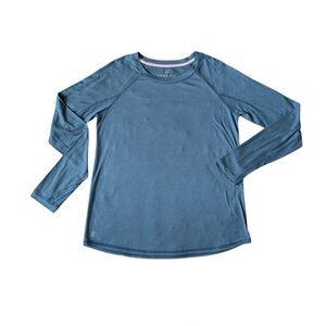 Free Fly Apparel Blue Long Sleeve Shirt Womens Large